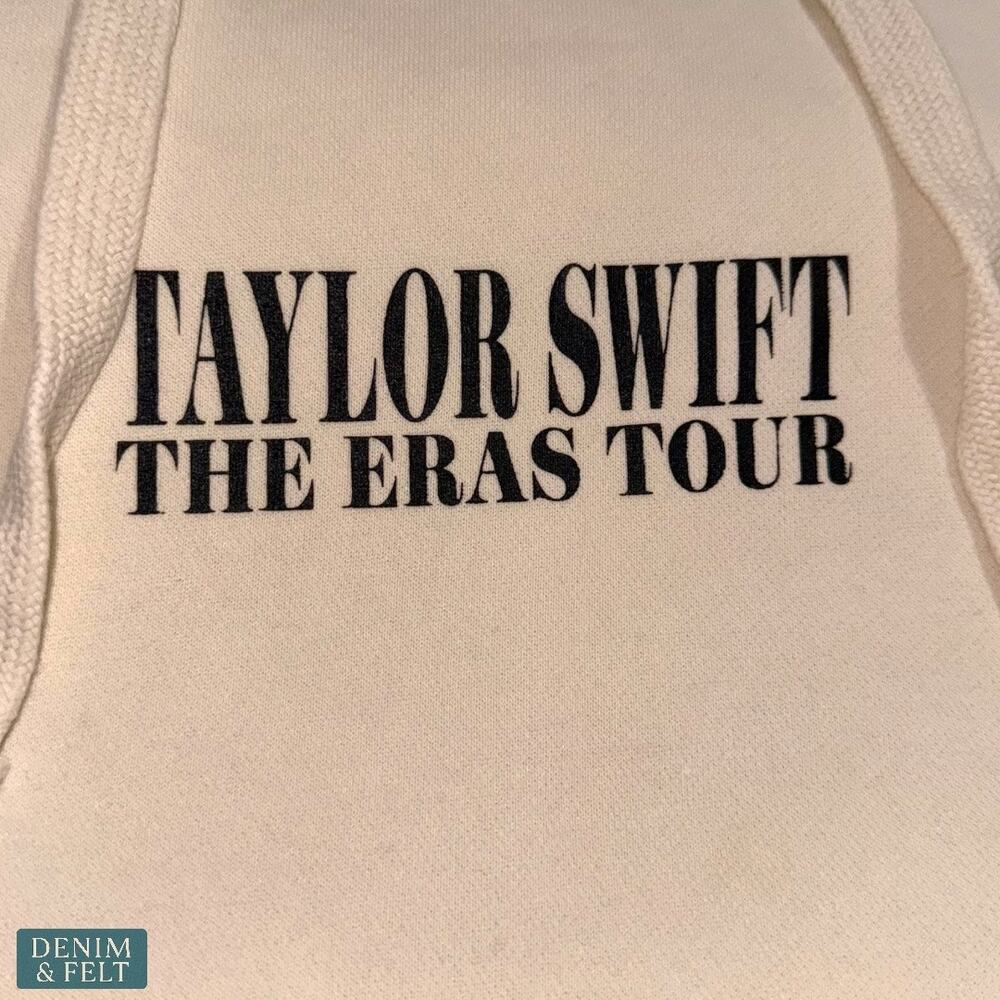 Taylor Swift The Eras Tour Beige Hoodie Medium Official Concert Merch NEW!! - Picture 8 of 14